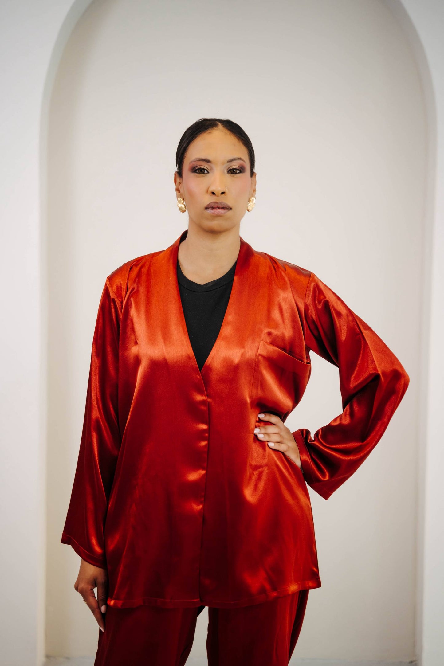 TERRACOTTA VELVET MIST COORD