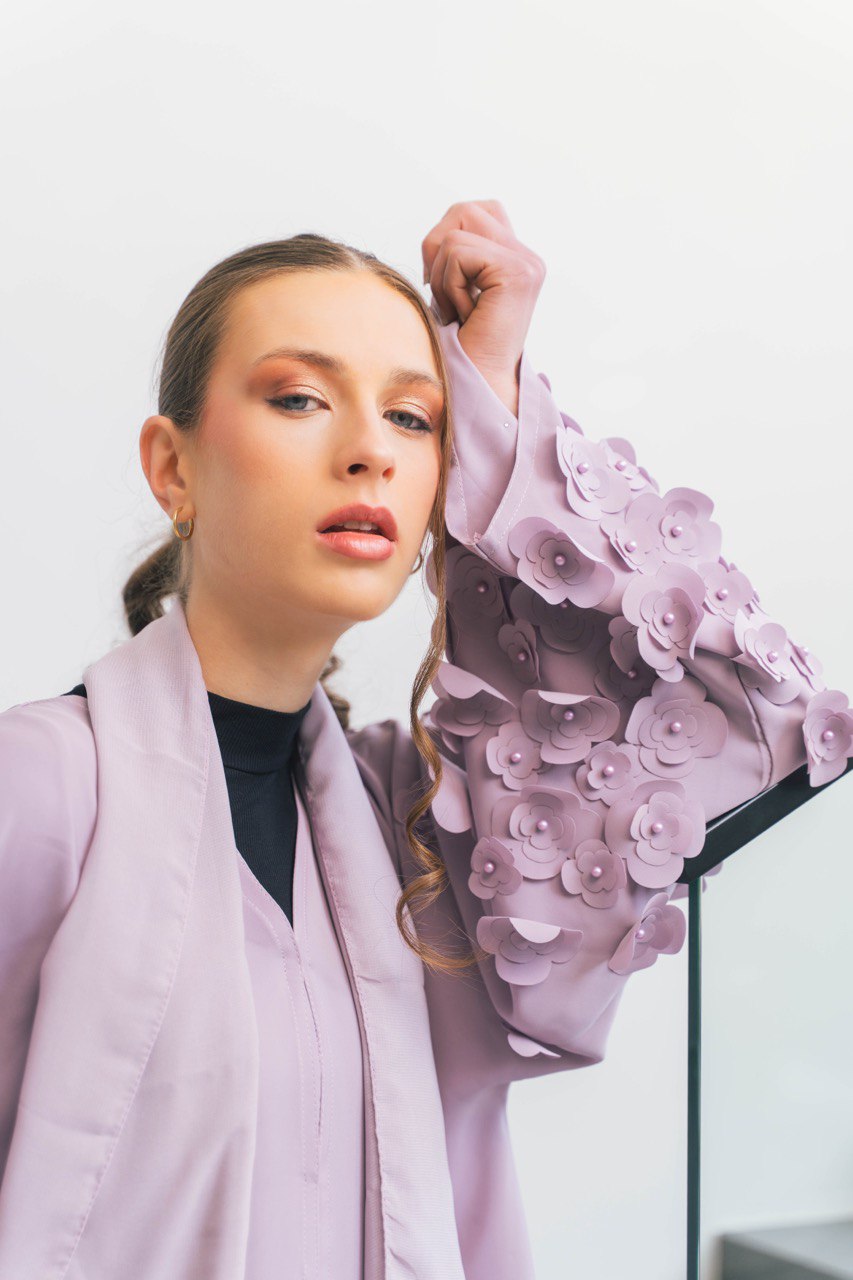 Purple Embossed