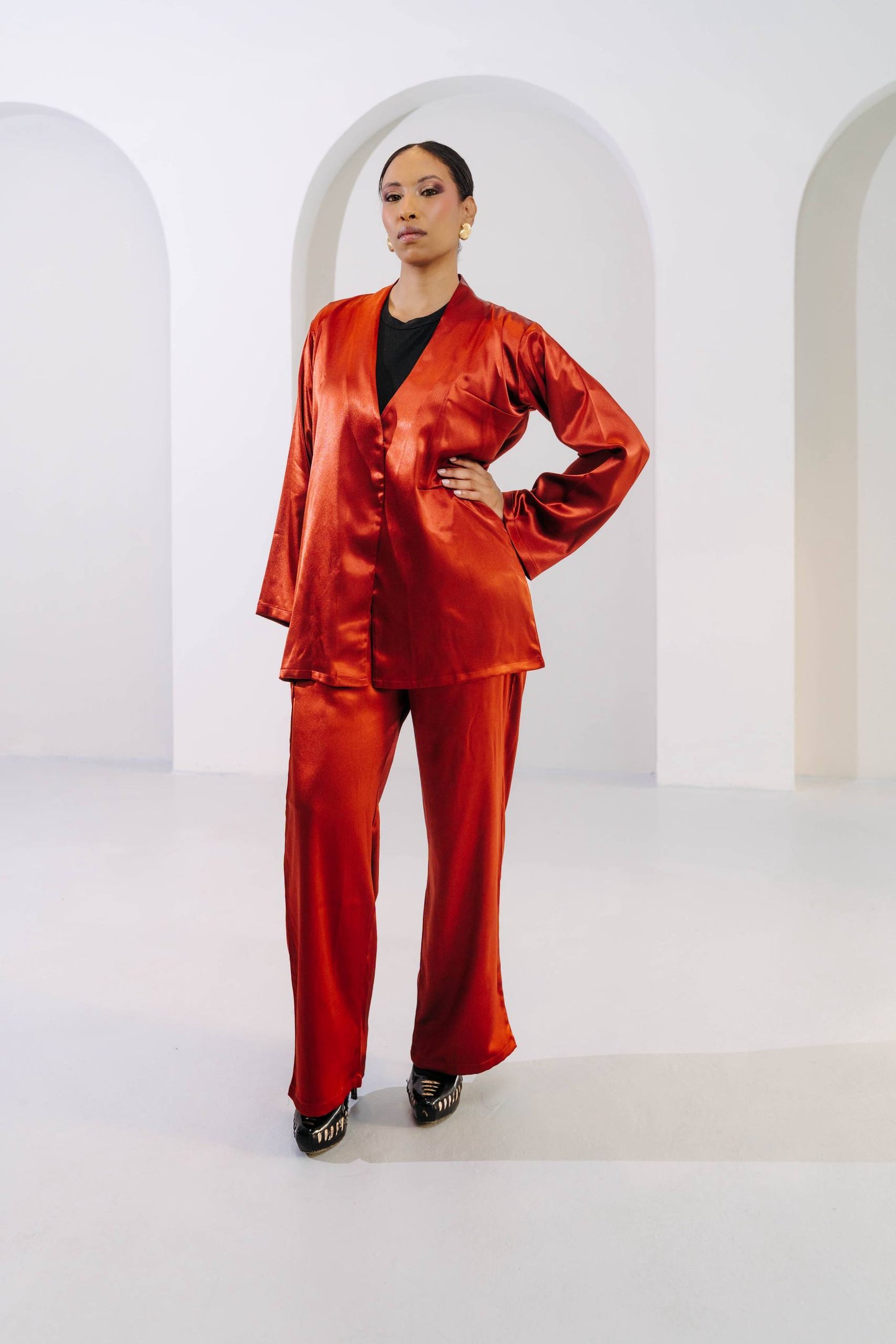 TERRACOTTA VELVET MIST COORD