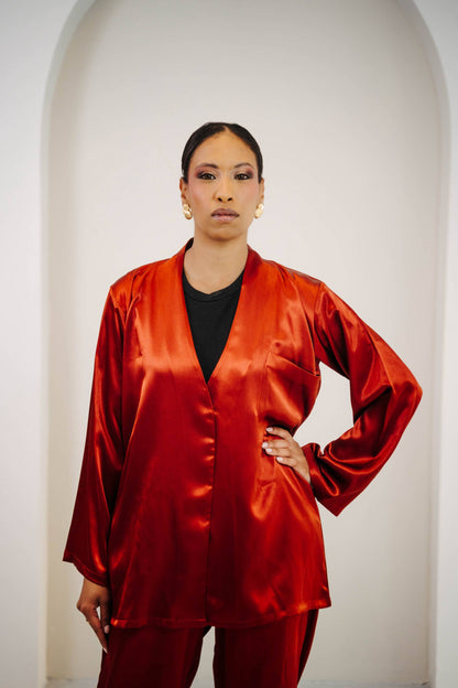 TERRACOTTA VELVET MIST COORD