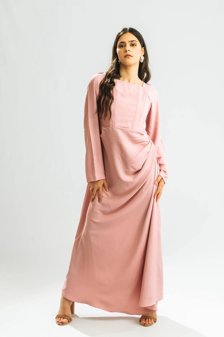 Rosélisse Lattice Cowl Dress