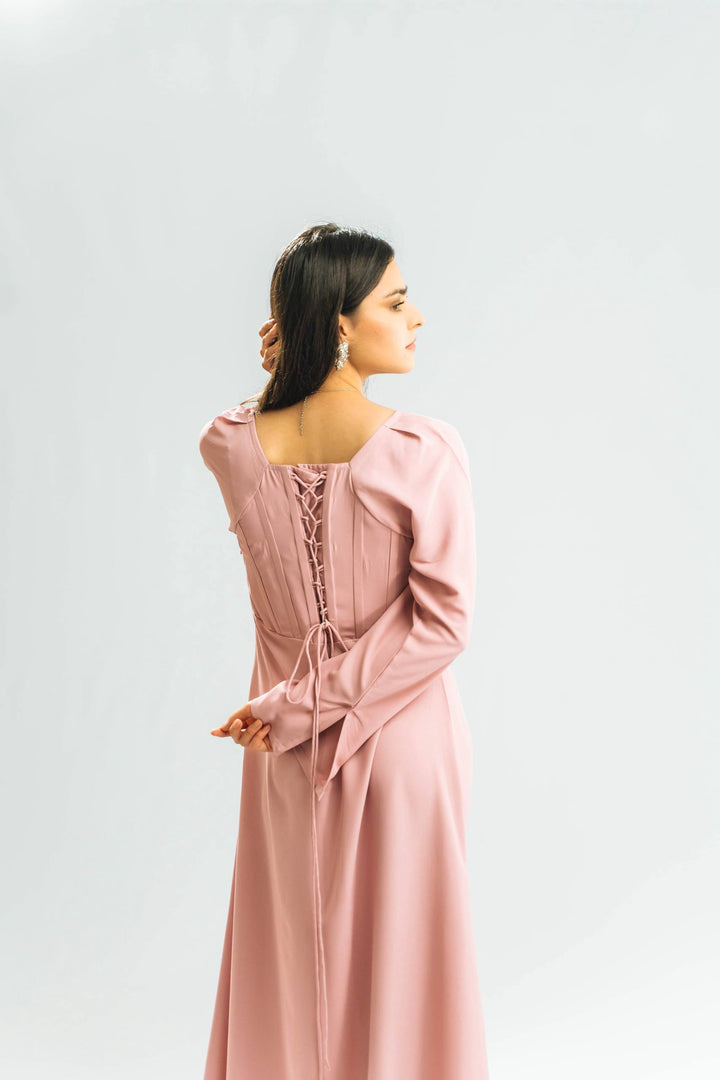Rosélisse Lattice Cowl Dress