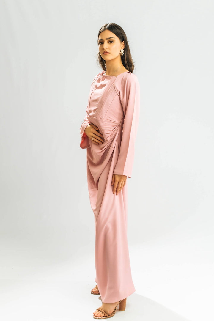 Rosélisse Lattice Cowl Dress