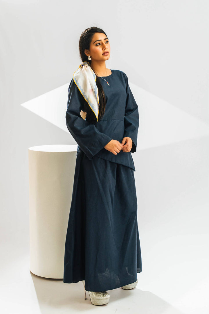 Azuré Linen Skirt Set