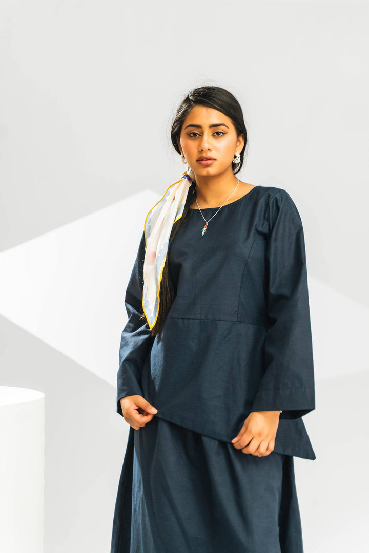 Azuré Linen Skirt Set