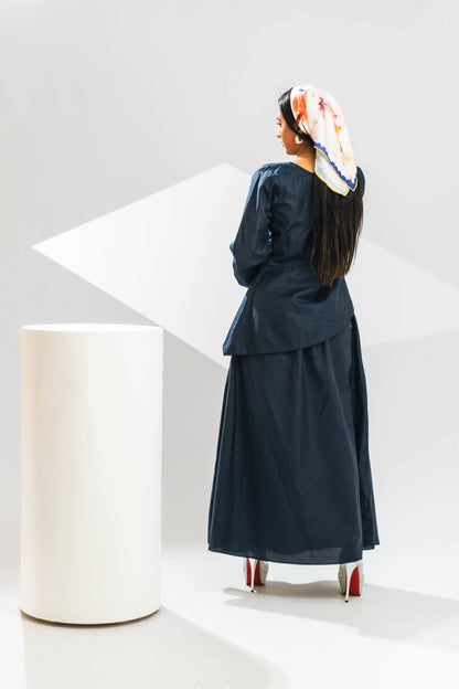 Azuré Linen Skirt Set