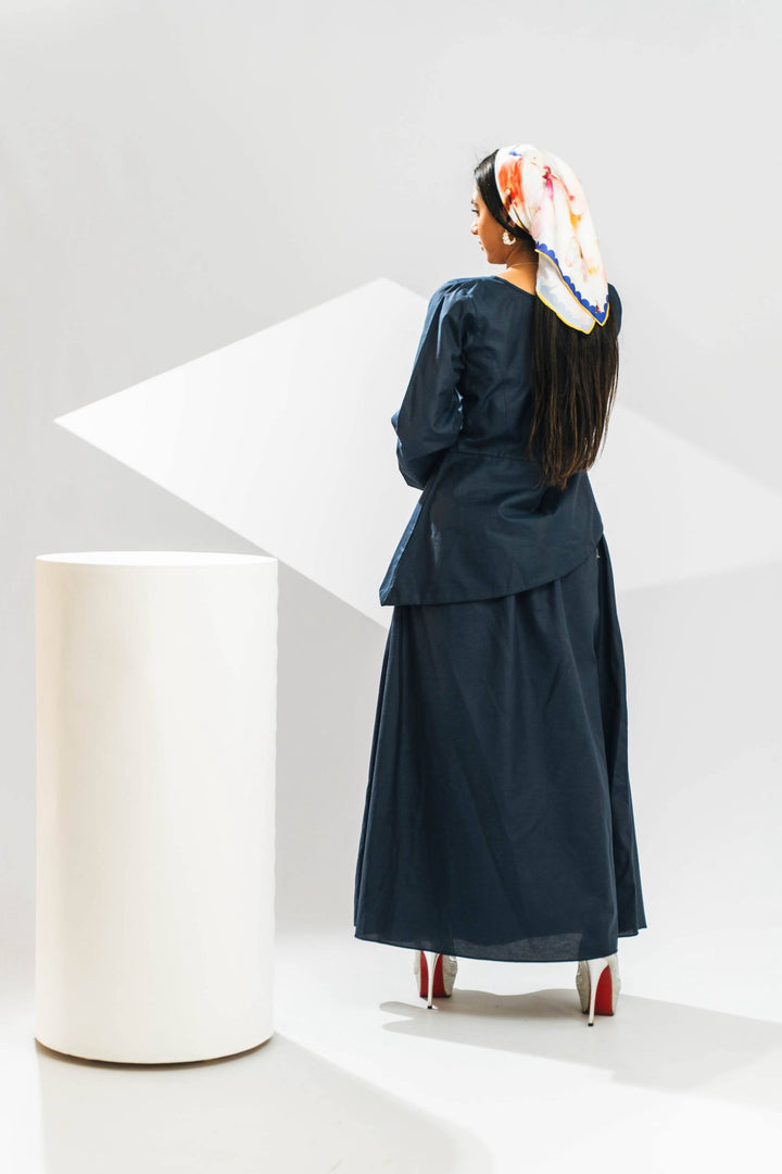Azuré Linen Skirt Set