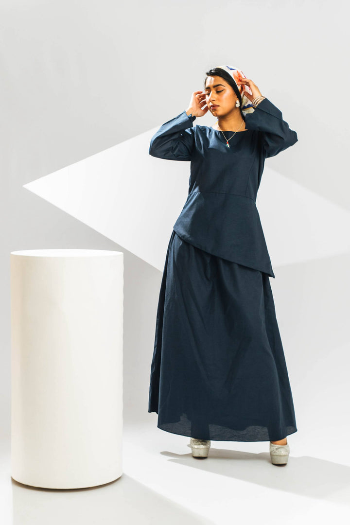 Azuré Linen Skirt Set