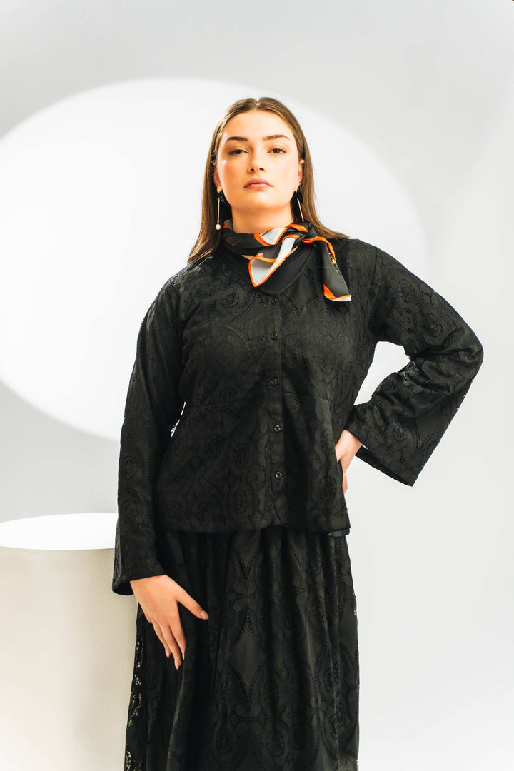 Kaenith Noir Skirt &amp; Shirt Set