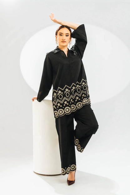 Ébène Cutwork Coord Set