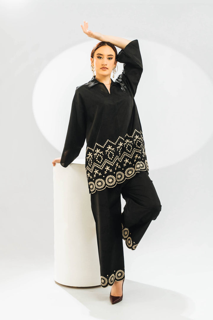 Ébène Cutwork Coord Set