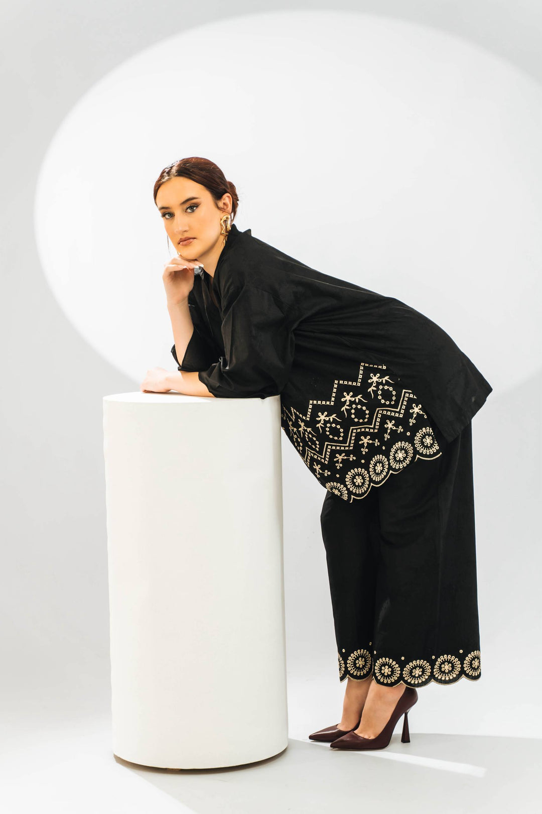 Ébène Cutwork Coord Set