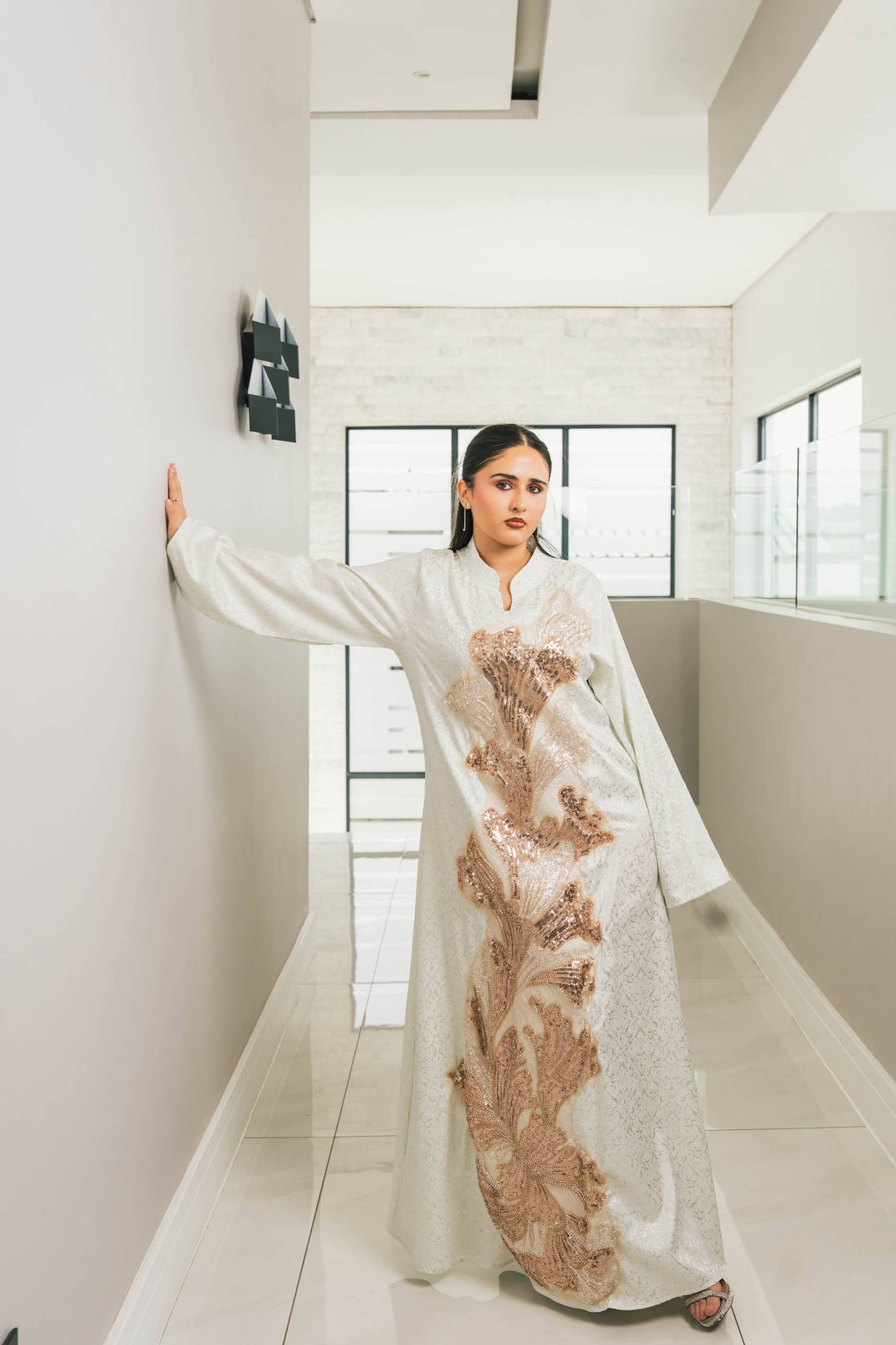 Jade green couture