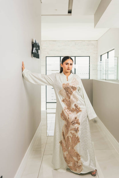 Jade green couture